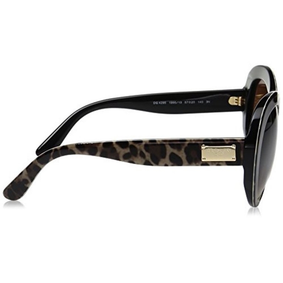 Dolce & Gabbana Women's Acetate Woman Round Sunglasses, Havana - Picture 3 of 10